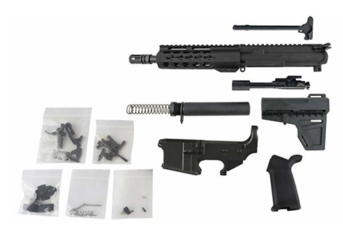 An AR-15 Pistol Kit with Shockwave Pistol Brace and Lower Parts Kit