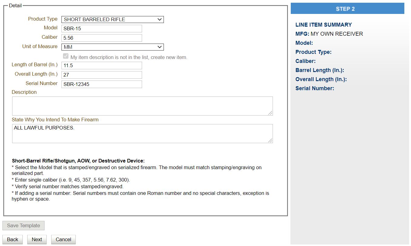 atf eform cover letter